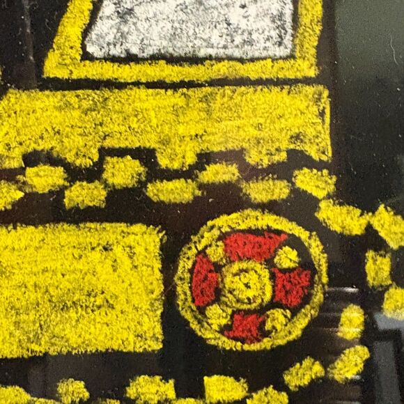 Dump Truck Airplane & Bulldozer Framed Pictures Set of 3 Signed by Riki - Picture 12 of 16